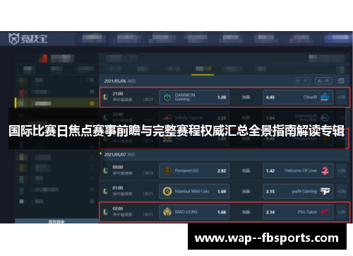 国际比赛日焦点赛事前瞻与完整赛程权威汇总全景指南解读专辑