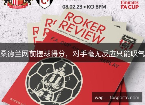 桑德兰网前搓球得分,对手毫无反应只能叹气 桑德兰网前搓球得分,对手毫无反应只能叹气